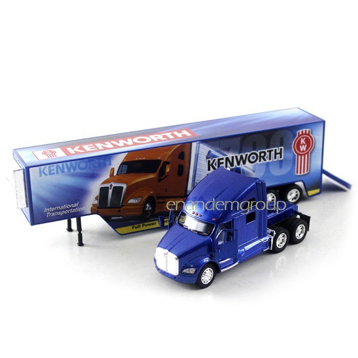 Diecast Miniatur Mainan Mobil Truk Kontainer Metal Kenworth
