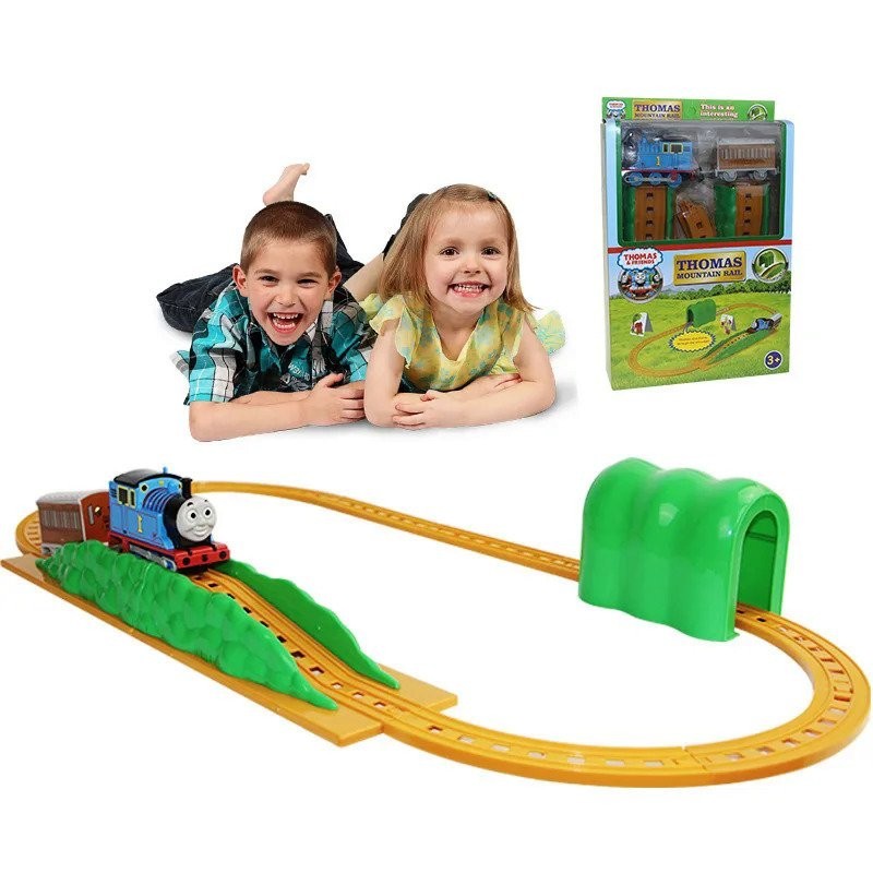 Thomas And Friends Set Mainan Jalur Sambungan, Wahana Kereta Listrik Anak-anak Hadiah Ulang Tahun Anak Laki-laki 3 Tahun