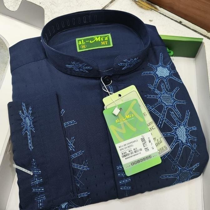 Baju Koko Al Mia Mt Jumbo Original Panjang Size L5-L7 Axiataluo