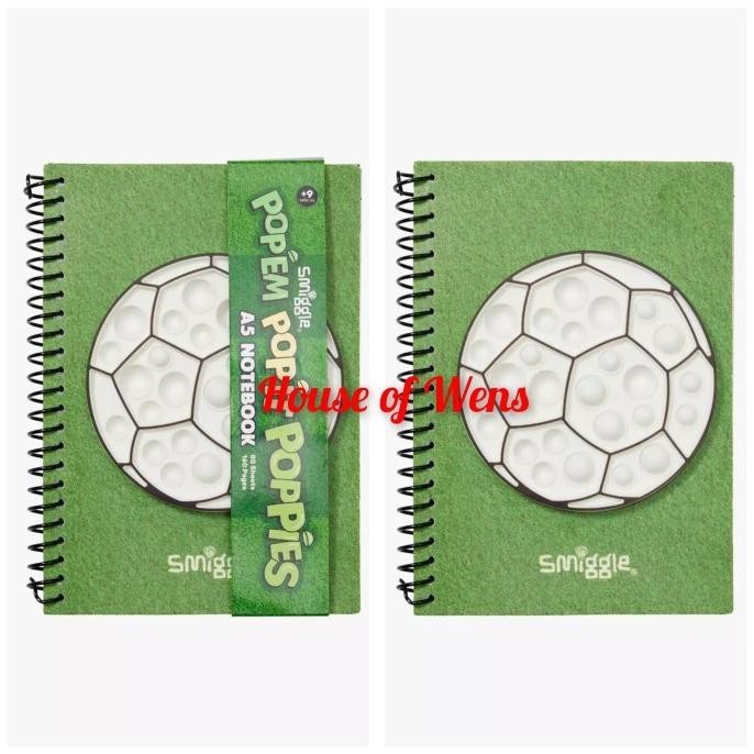 

NEW TERLARIS SMIGGLE POPEM POPIT POPPIES A5 NOTEBOOK ORIGINAL - BUKU CATATAN PACKING BAGUS