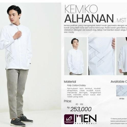 Rabbani Kemko Alhanan Koko Baju Muslim Pria Lengan Panjang Xs-Xxl Axiataluo