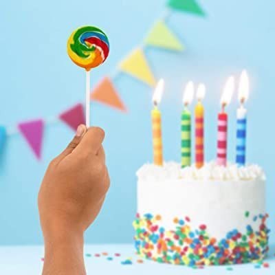 

ni Swirly Lollipop Rainbow Permen Import Australia