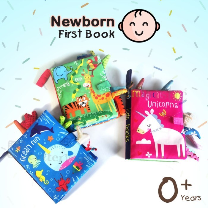 SOFT BOOK BAYI NEWBORN TAILS EKOR, SOFTBOOK BABY