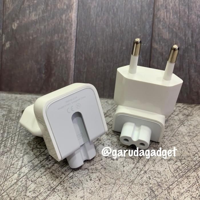 ADAPTER EU AC PLUG KEPALA CHARGER ADAPTOR IPAD MACBOOK IPHONE APPLE