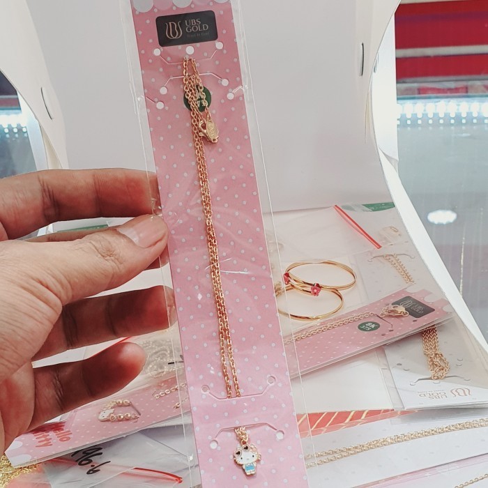 KALUNG ANAK PEREMPUAN EMAS ASLI KADAR 375 GOLD 11