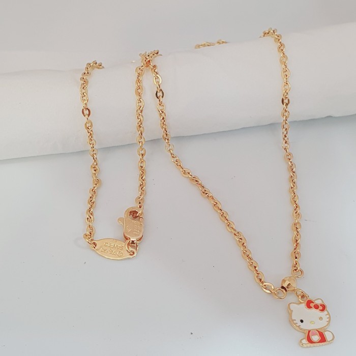 KALUNG NORI ANAK HELLO KITTY MAS ASLI KADAR 375 8008