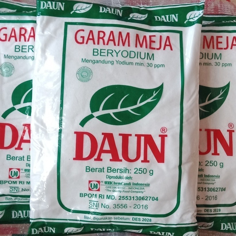 

Garam Meja Daun 250gr