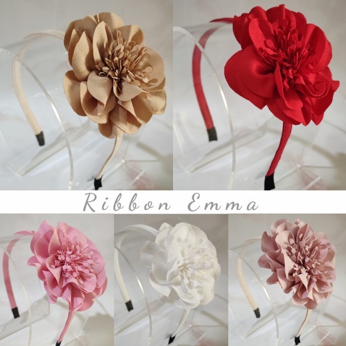 BANDO BUNGA BESAR BANDO ANAK FLOWER CROWN MAHKOTA BUNGA BANDANA BAYI