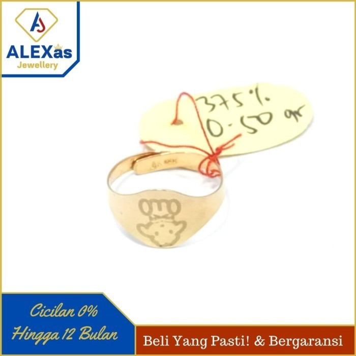 CINCIN ANAK EMAS KUNING PERHIASAN EMAS 375 ALEXAS JEWELLERY12