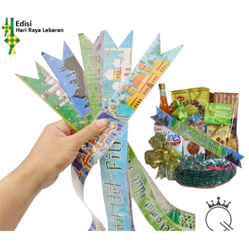 

(10 lembar)Pita Belt Paper Belt Idul Fitri Kertas Parcel Hampers