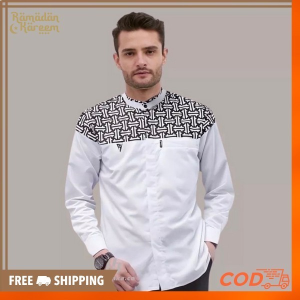 Kemko Lebaran Promo Ko2 Terbaru 2024 Cod Premium Polos Baju Koko Model Lengan Panjang Bsju Kemko Put