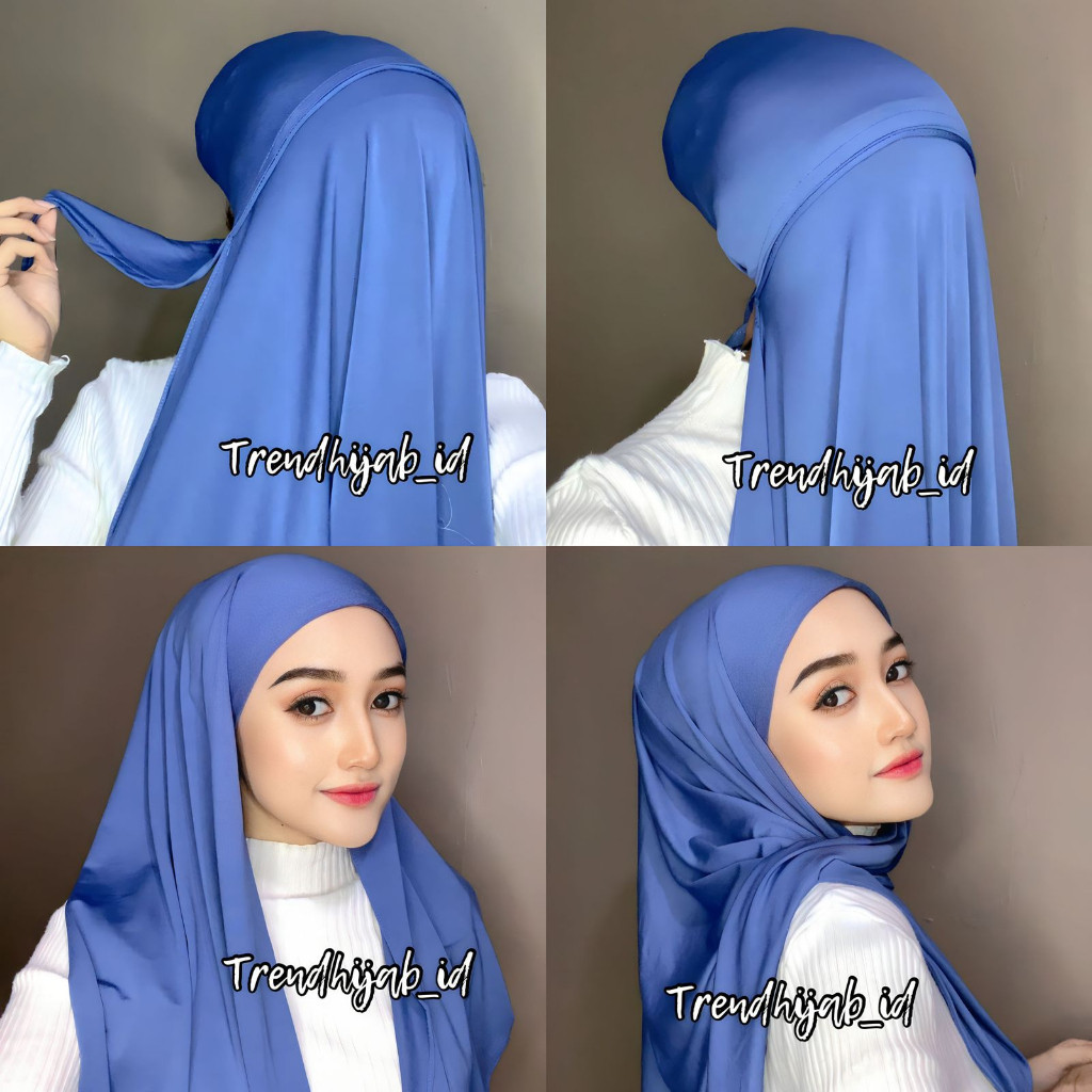 PREMIUM HIJAB JILBAB KERUDUNG INSTAN AGHNIA SEGITIGA INNER BAHAN JERSEY