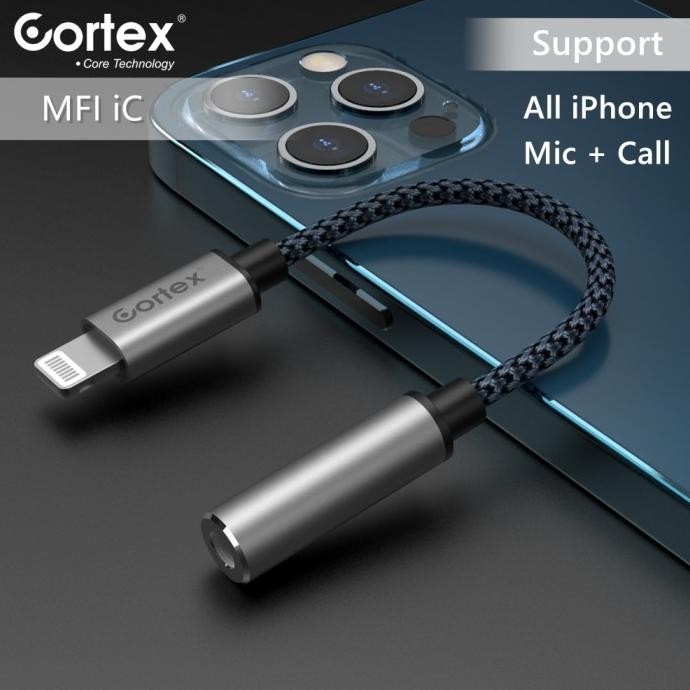 Cortex Mh220 Splitter Iphone Converter Lightning To Jack Headset Ori