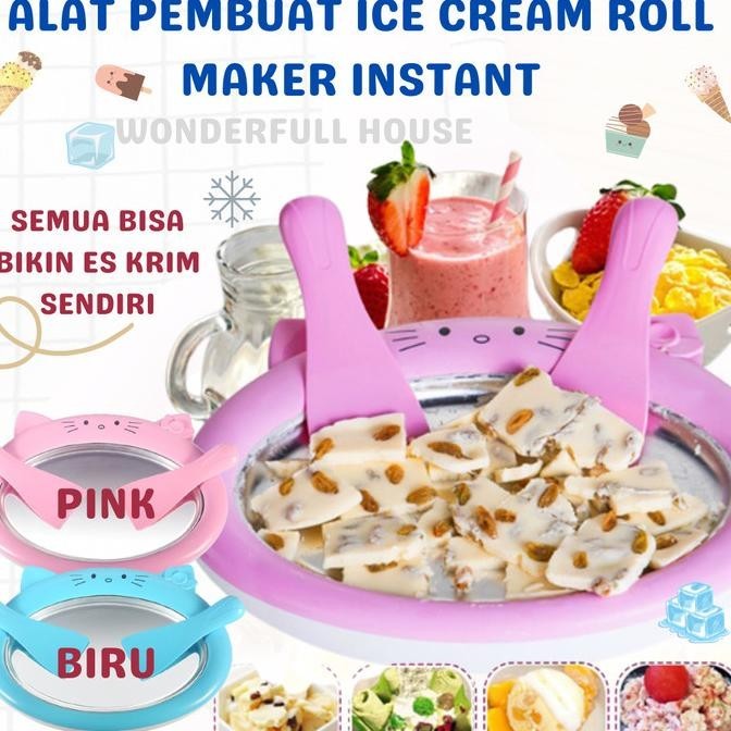 Alat Pembuat Es Krim Mainan Anak Pembuat Ice Cream Roll Maker Yogurt