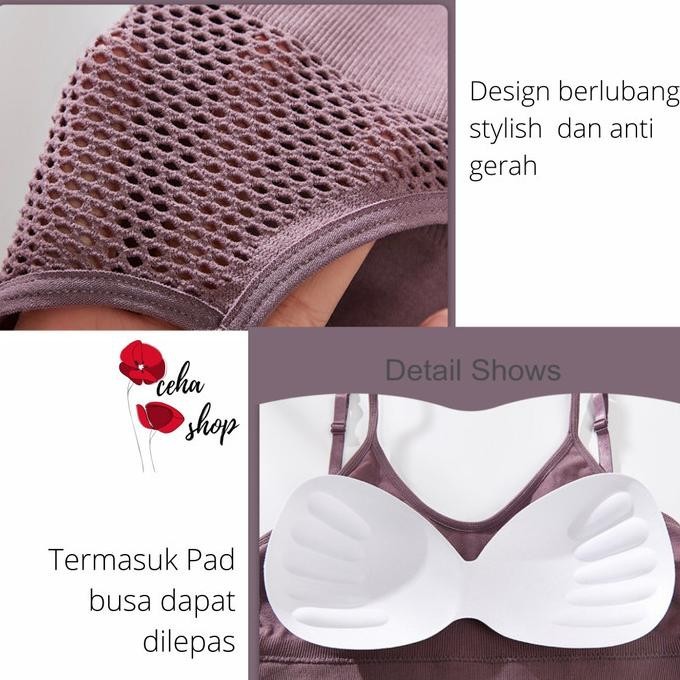Crop Top Jumbo Tank Top Busa Fashion Pakaian Dalam Wanita Bh Bra