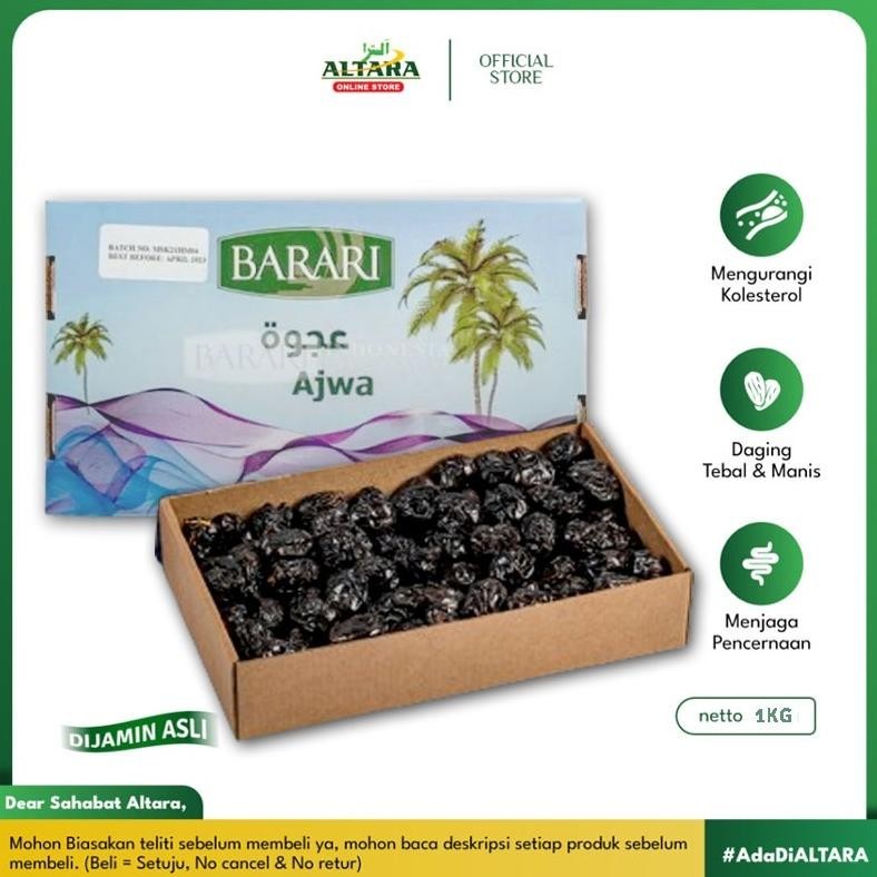

Promo Lagiii!! Kurma Barari Ajwa Biru 1Kg