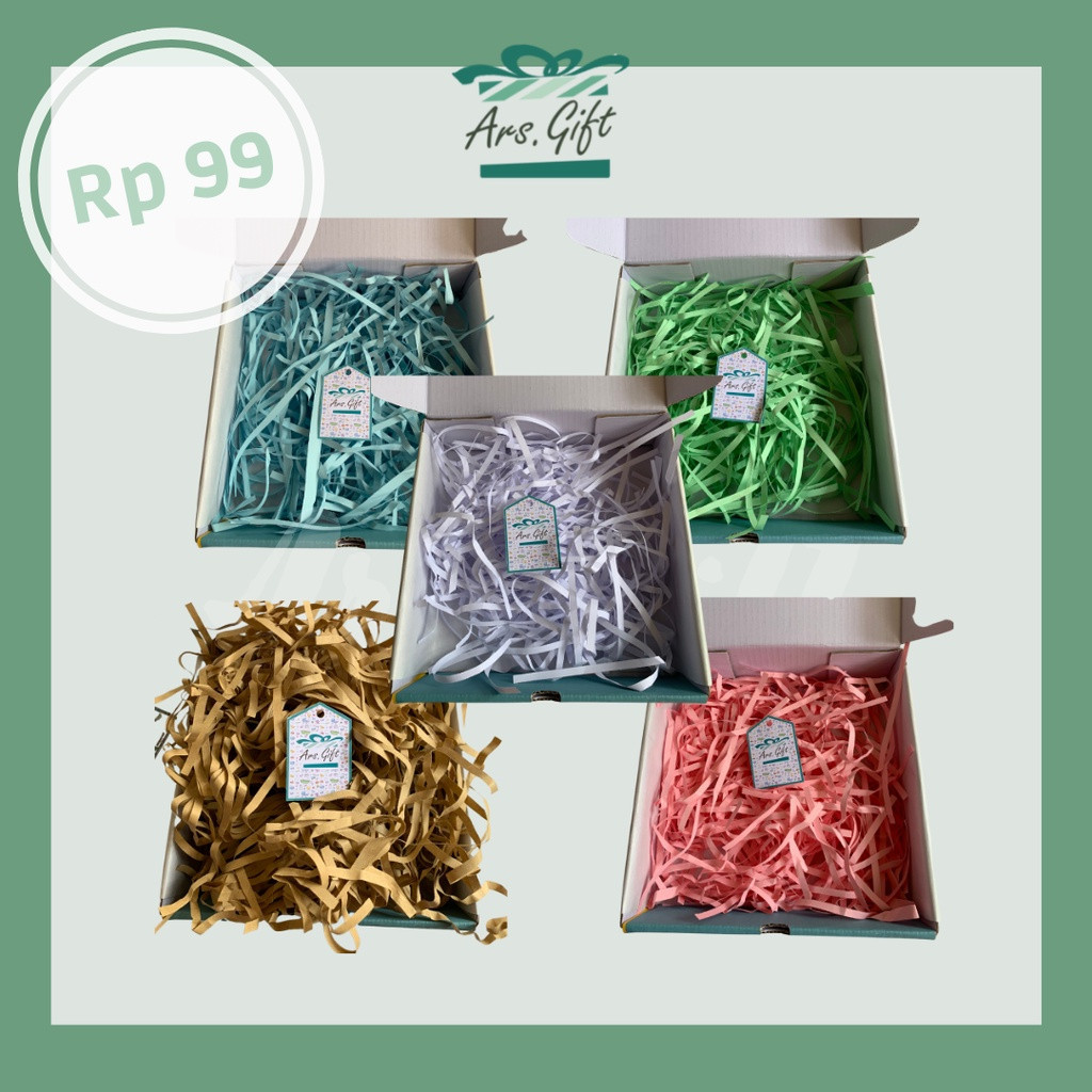 

TOP PRODUK Kertas Serut / Kertas Cacah / Kertas Isi Kado / Kertas Shredder