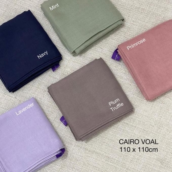 Restu Anggraini - Cairo Voal Scarf Hijab Square Plain Part 1