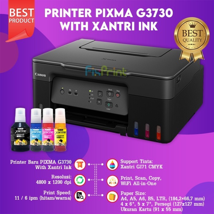 Printer Canon G3010 G 3010 Print Scan Copy Wifi Ink Tank Tinta Gi790