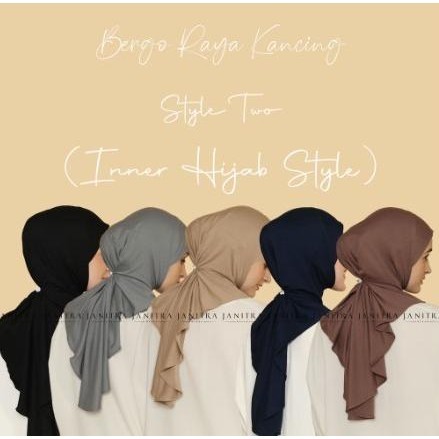 Inner Kancing Menutupi Dada Bahan Premium/ Ciput Ninja Kancing