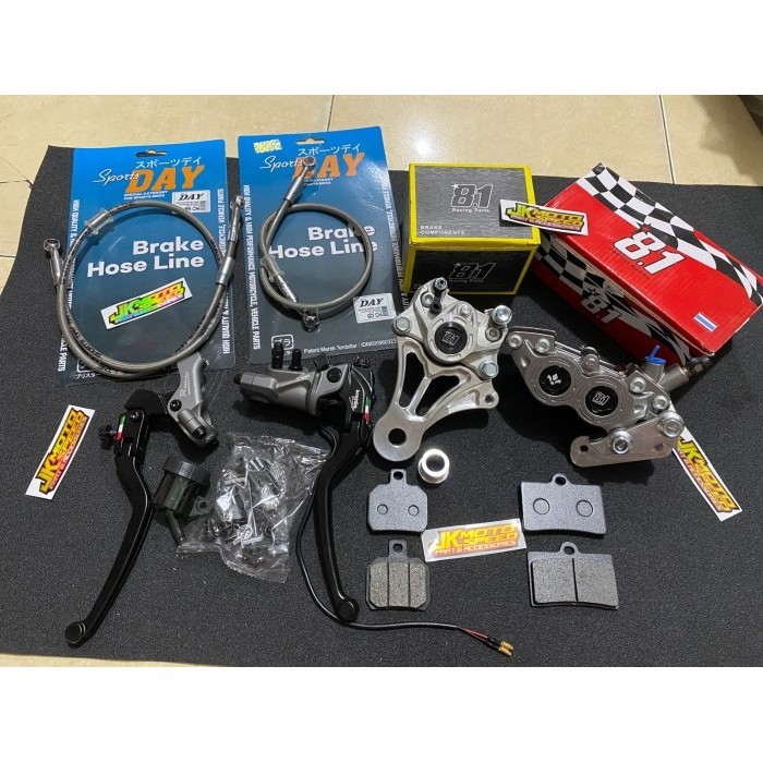 Ready KALIPER + BREKET + MASTER REM + SELANG NINJA R RR SS DEPAN BELAKANG