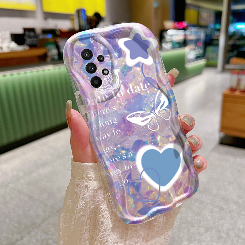 Casing Hp Samsung Galaxy A22 M22 A23 A21s A24 Case HP pola terang Kesing ganda Casing pelindung sili