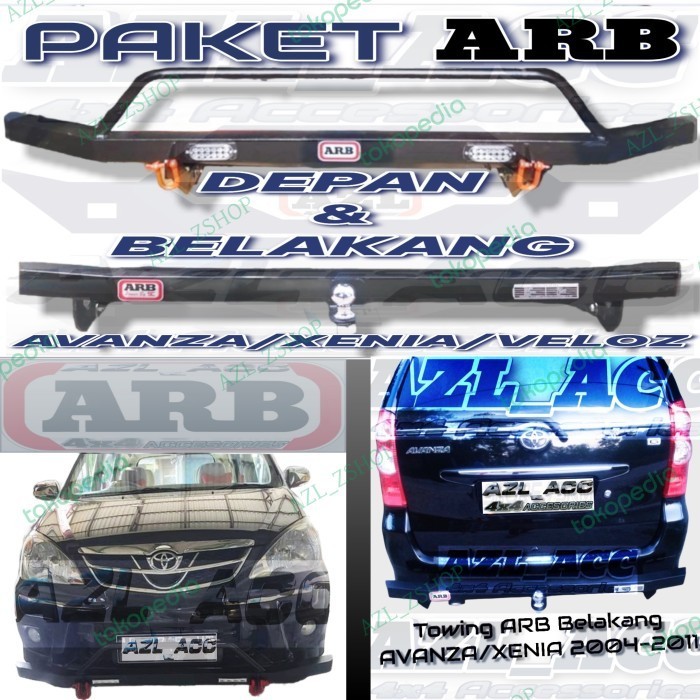 Ready Paket Tanduk Depan & Towing Belakang ARB Depan Belakang AVANZA XENIA