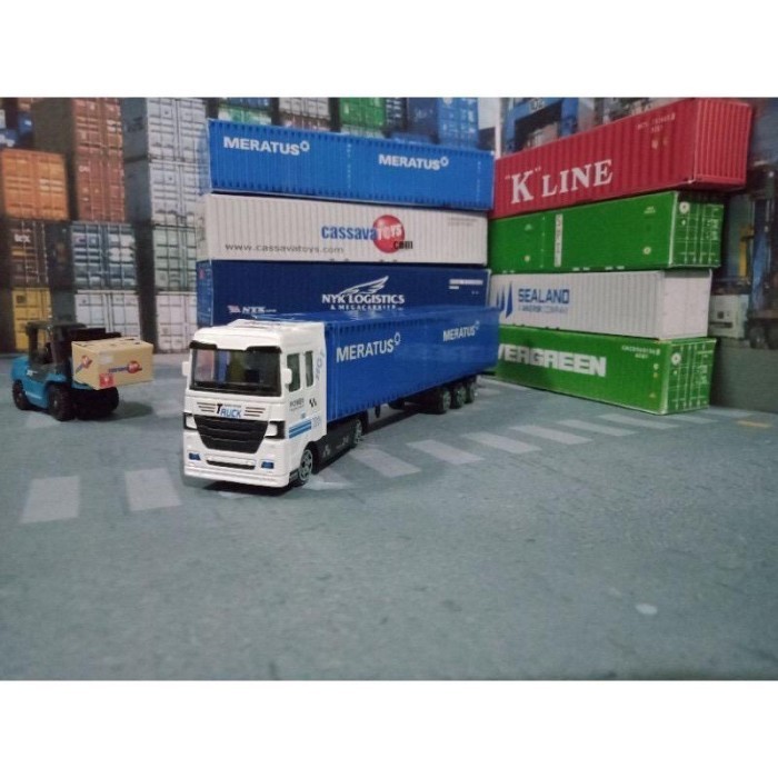 Diecast Tru Container Meratus - Truk Kontainer