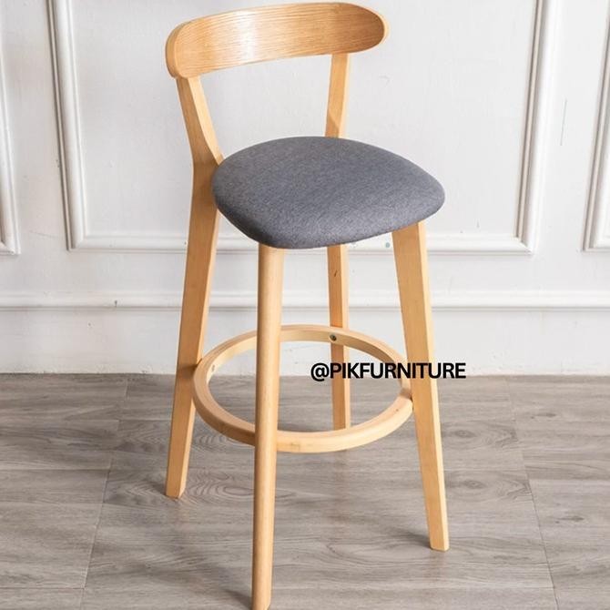 Kursi Bar Tinggi Barstool Kursi Cafe Minimalis Kursi Tinggi Kayu Cafe Sharadivaskayana