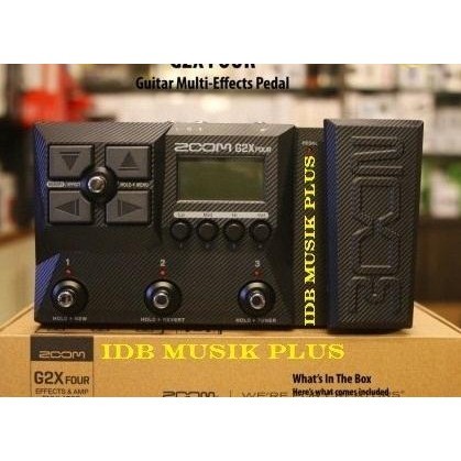 Multi Efek Gitar Zoom G2X Four + Adaptor Zoom Ad-16E Original Zoom