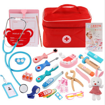 Wooden Doctor Dentist Set Mainan Edukasi Dokter Gigi Kayu Play Pretend