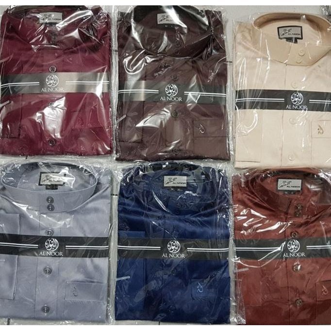 Jubah Saudi Al Noor Polos Warna