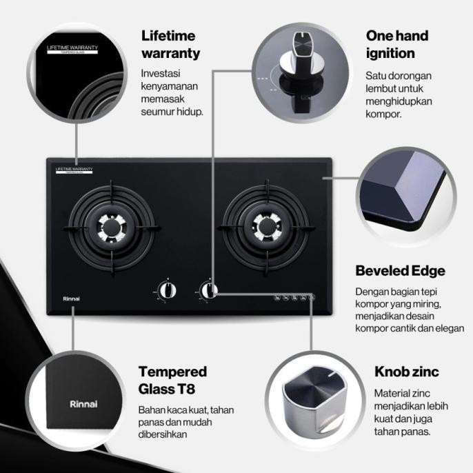 Murah Kompor Rinnai Rb 772 Ro G / Kompor Gas Tanam Rinnai Rb 772 Rog Unnolstore