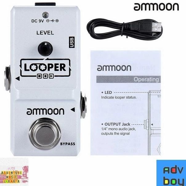 Ammoon Looper Pedal Efek Gitar Ammoon Ap09 Looper Nano Pedal Ap 09