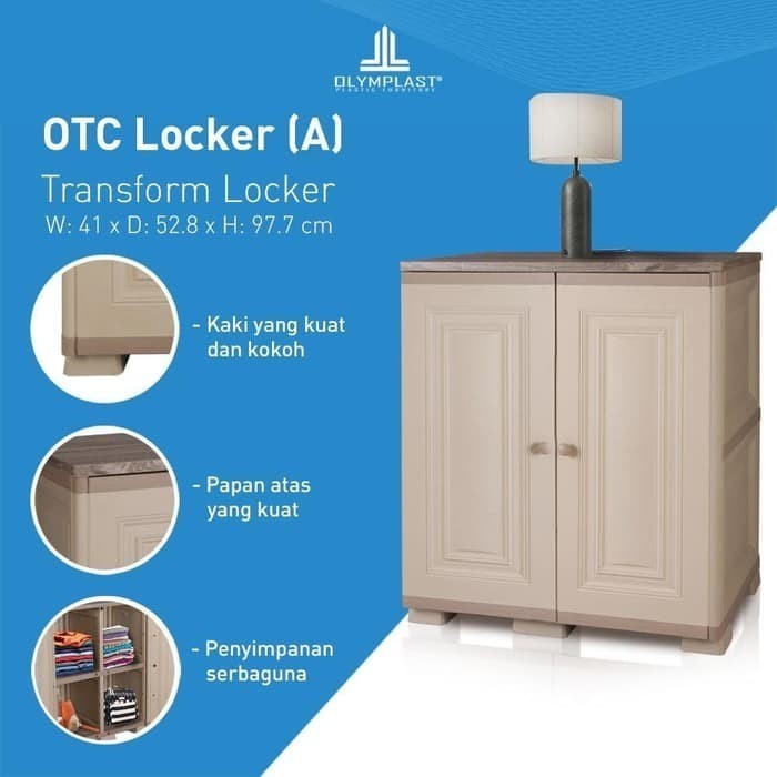 

TERMURAH - OLYMPLAST OTC LACI CABINET TRANSFORM LOCKER - LOCKER A