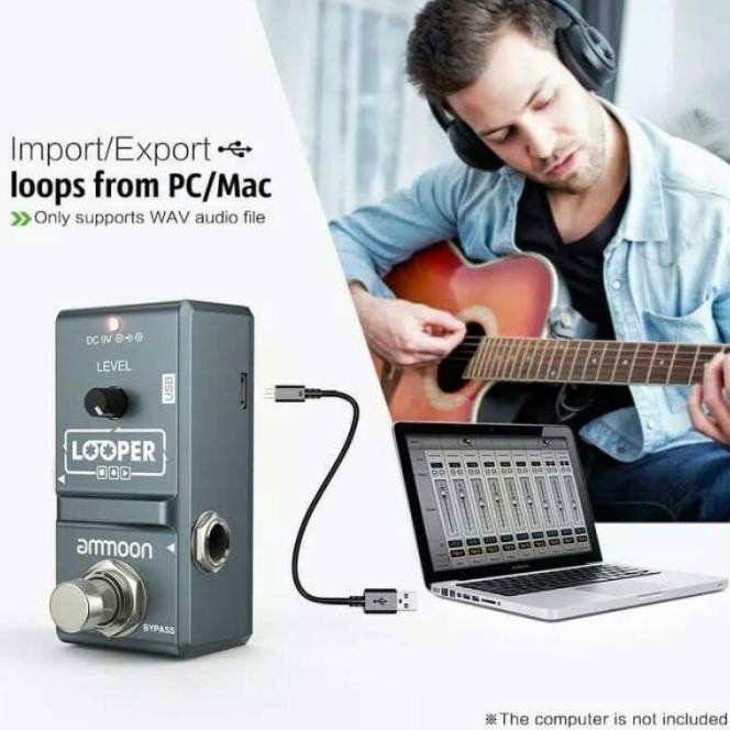 Ammoon Looper Pedal Efek Gitar Ammoon Ap09 Looper Ammoon Ap-09 Loop