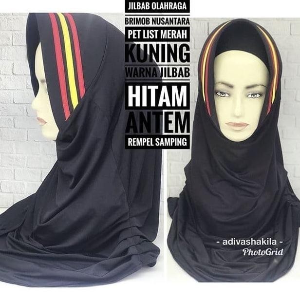Jilbab Olahraga Bhayangkari Brimob Nusantara