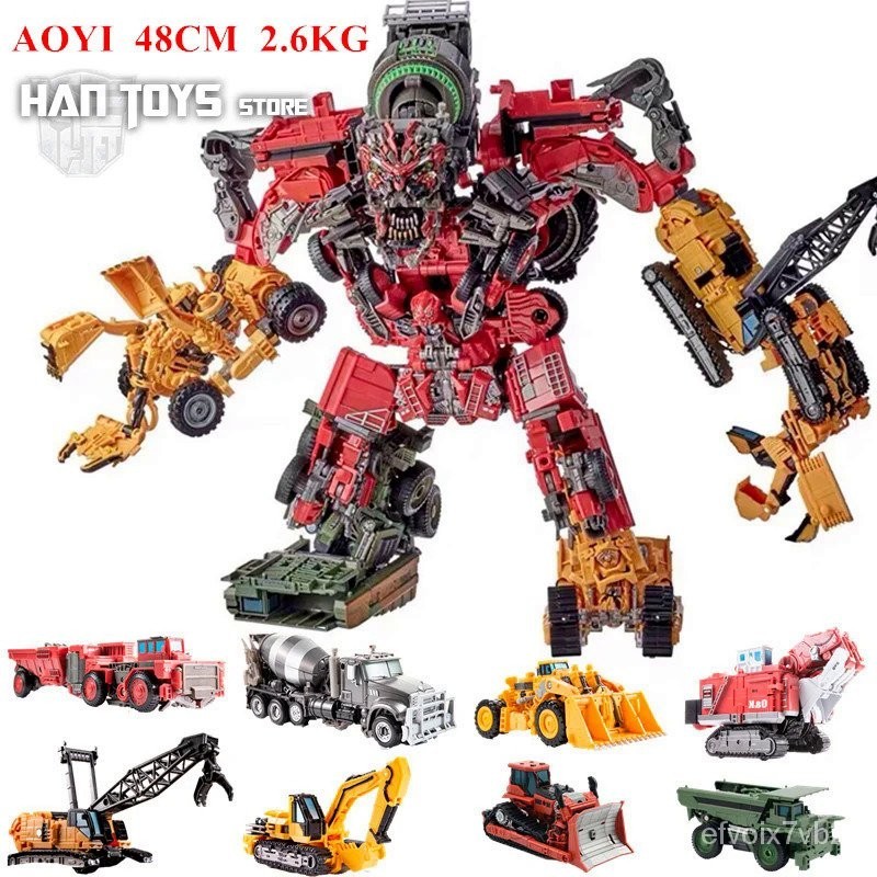 AOYI Mainan Action Figure Anime, Mainan Devastator Transfoation Model Jin Bao KO GT Truck Derek Robo