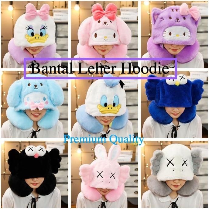 BANTAL LEHER HOODIE KARAKTER DISNEY MELODY Lucu U-Shaped Travel