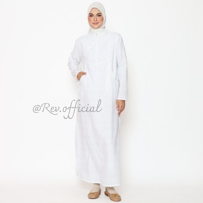 Busana Muslim Gamis Putih Umroh / Gamis Putih / Baju Gamis Putih