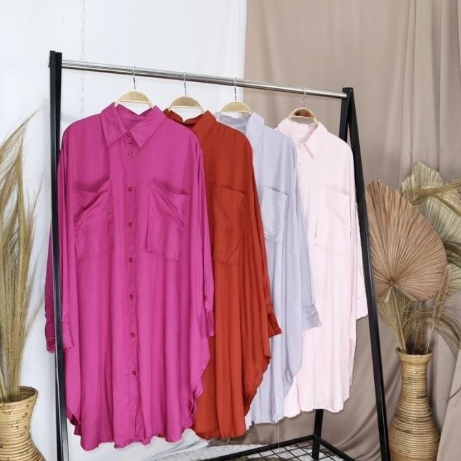 Naila Tunik / Atasan Wanita / Tunik Jumbo / Tunik Pink / Tunik Wanita