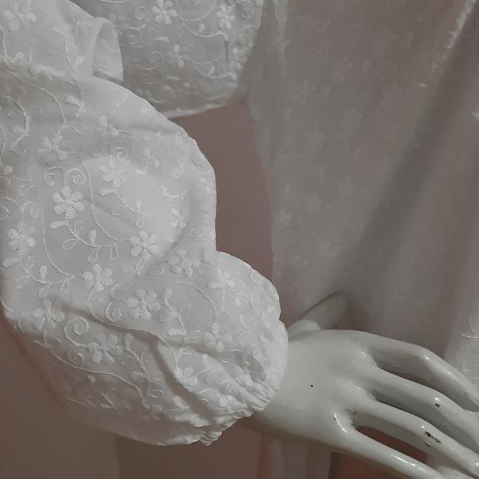 Gamis Putih Katun Jepang / Gamis Untuk Umroh Haji / Baju Gamis Putih