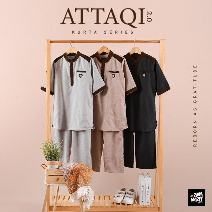 Set Kurta Anak Attaqi Kurta Series By Little Kahf Ammarkids