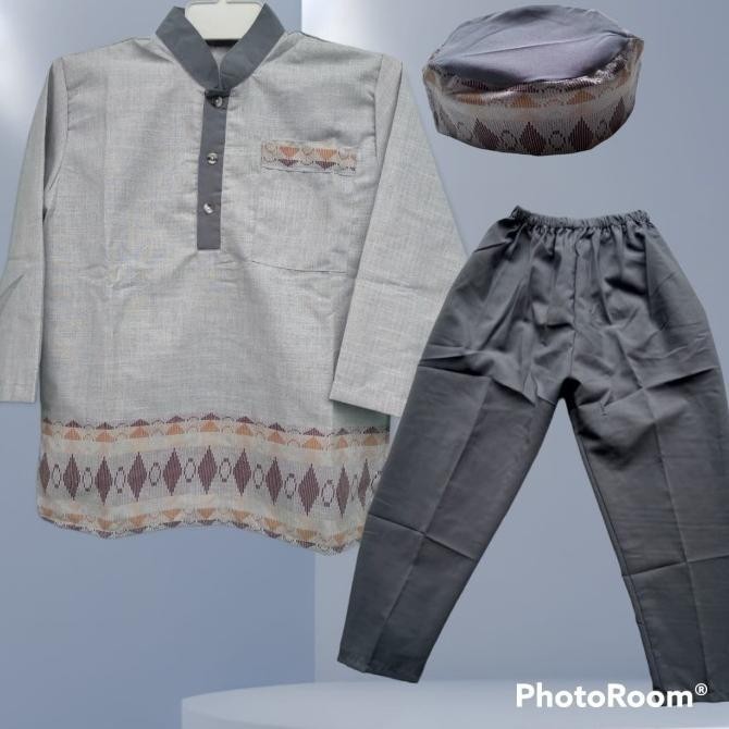 Baju Muslim |Baju Koko Anak Laki Laki 6 Tahun