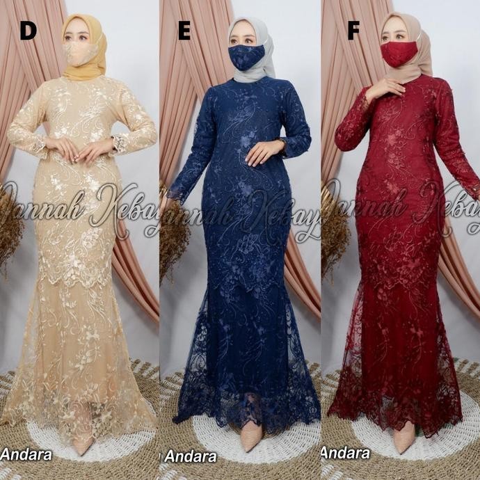 Set Gamis Muslim Duyung Nasya Aneka Warna