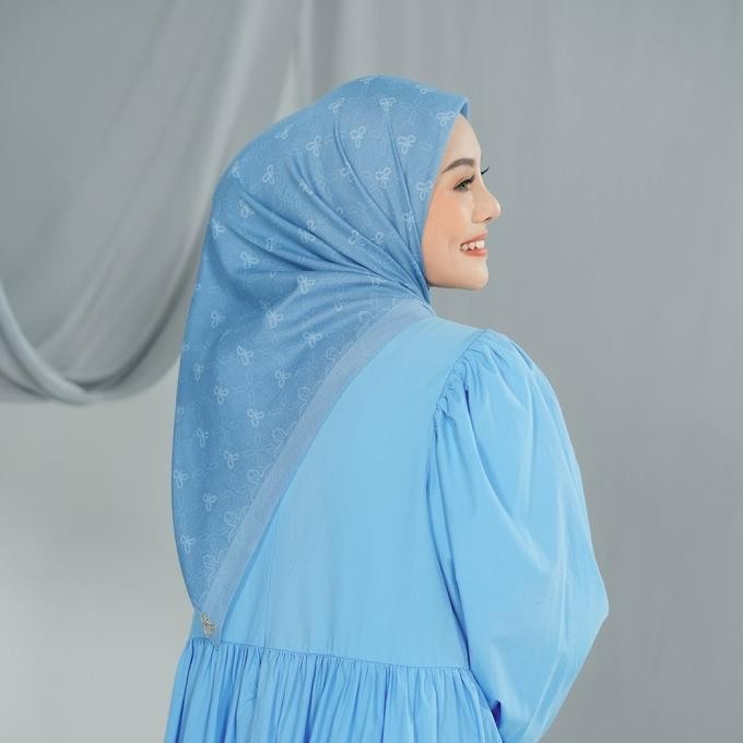Arsscarf Monogram Duex 2 - Sky Blue (Voal Square)