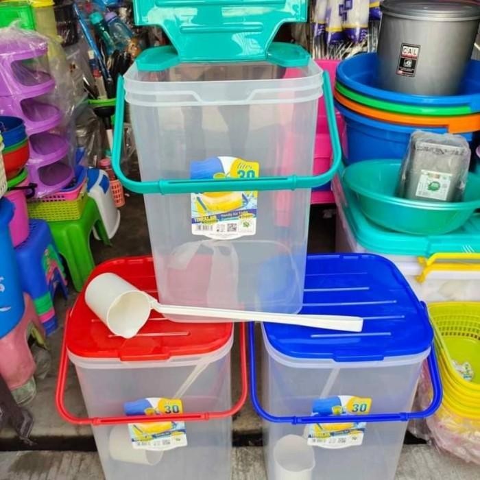 Tempat Es Buah 30 Liter + Gayung / Aquarium Es Kelapa / Toples Es Buah