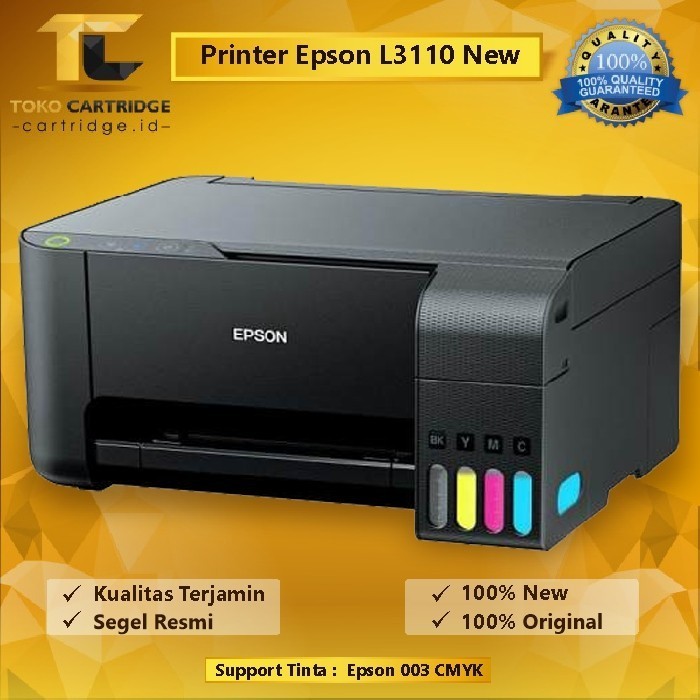 TERBARU - Printer Epson L3110 L 3110 EcoTank Print Scan Copy Pengganti L360 New