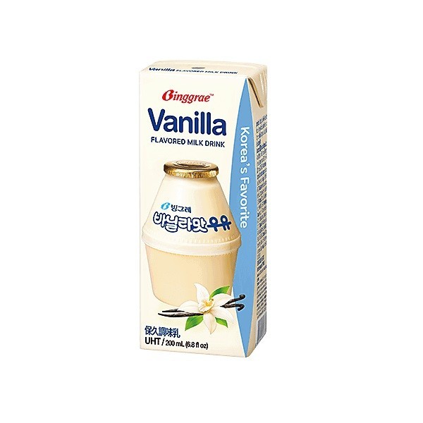 

BINGGRAE VANILLA FLAVORED MILK DRINK 200 ML