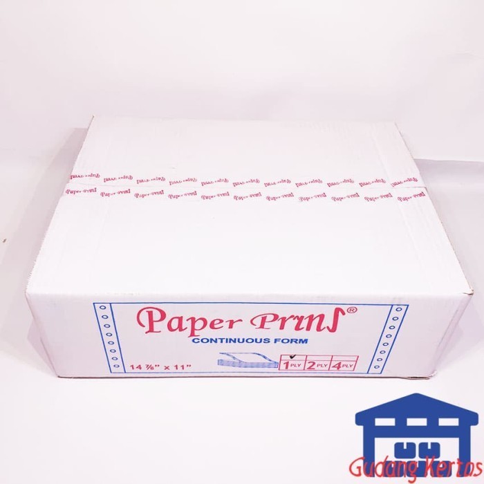 

Continuous Form 14 7/8 X 11 1Ply Paperpryns